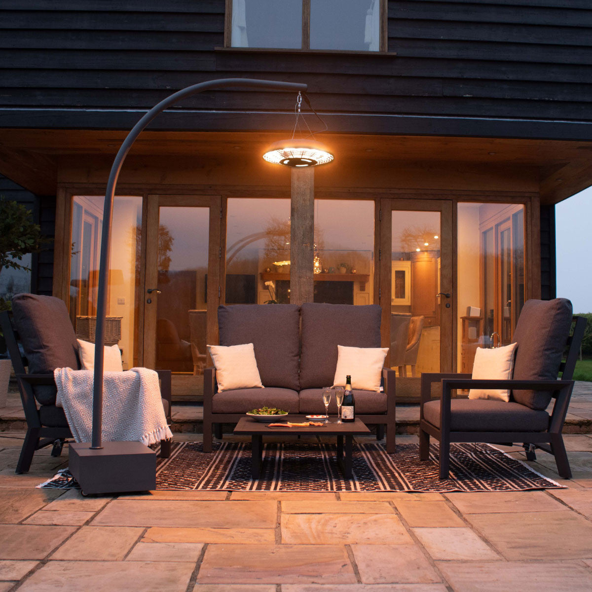 Maze Helio Outdoor Overhang Electric Patio Heater 2000W
